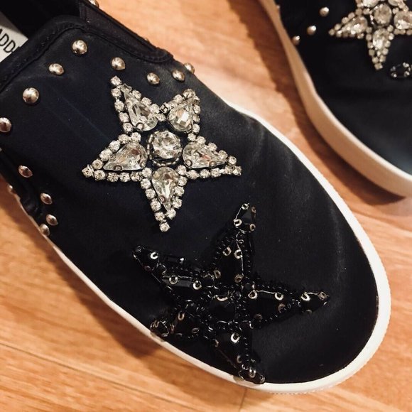 Preowned Steve Madden Pluto Embellished Slip On - Picture 2 of 3